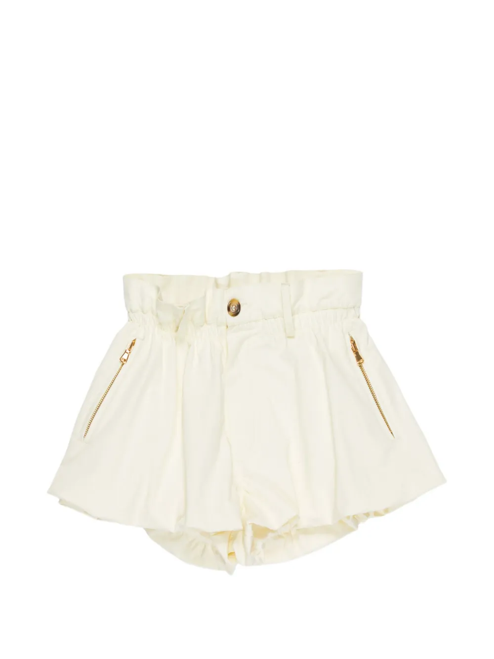 Miss Grant Kids zip-pocket shorts - Toni neutri