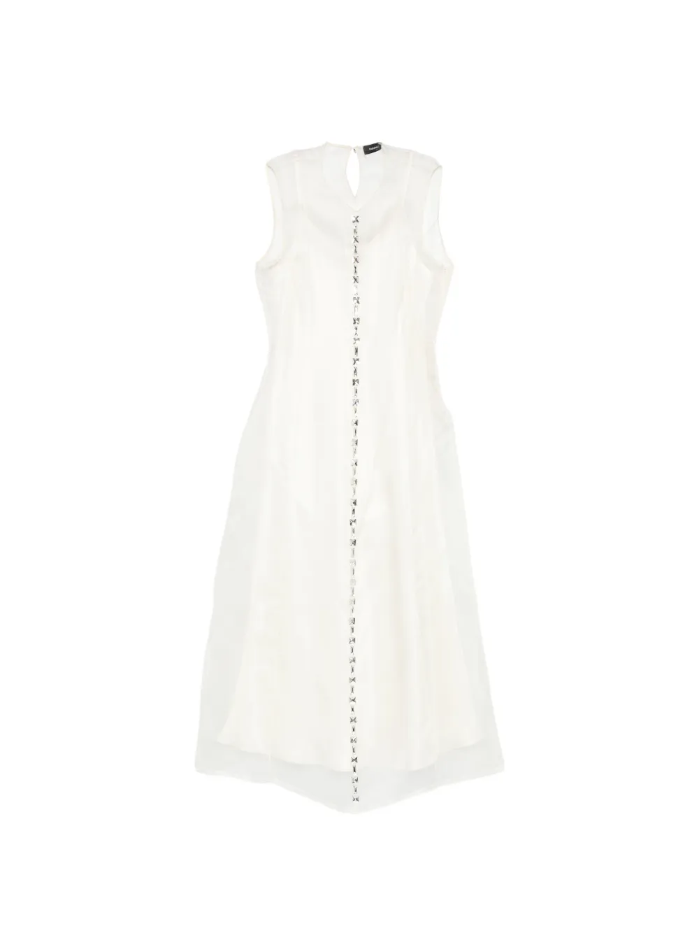 Fabiana Filippi embellished midi dress - Bianco
