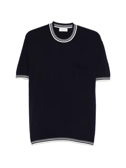 Paolo Pecora T-shirt med stribet lomme
