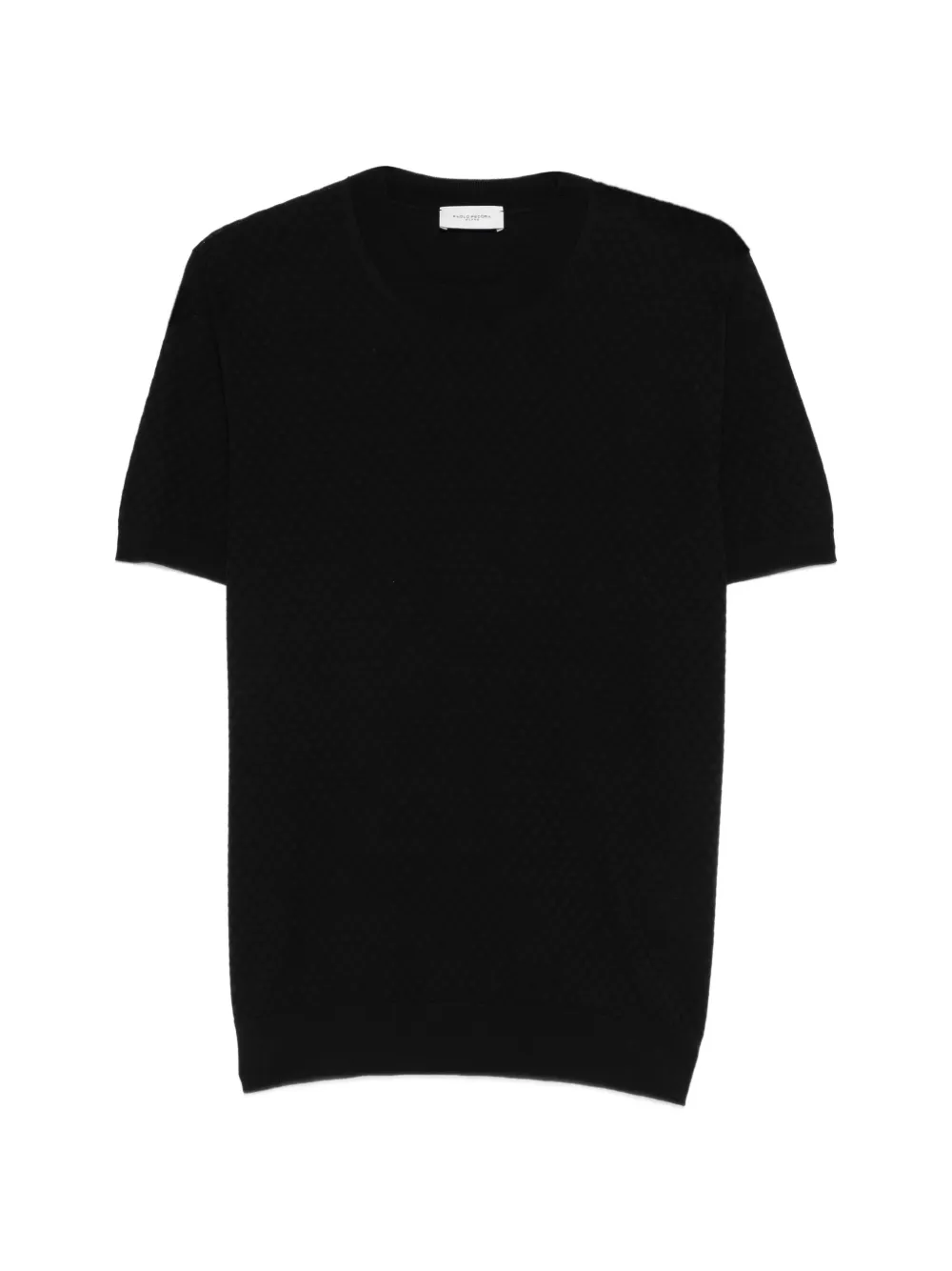 Paolo Pecora textured short-sleeved top - Nero