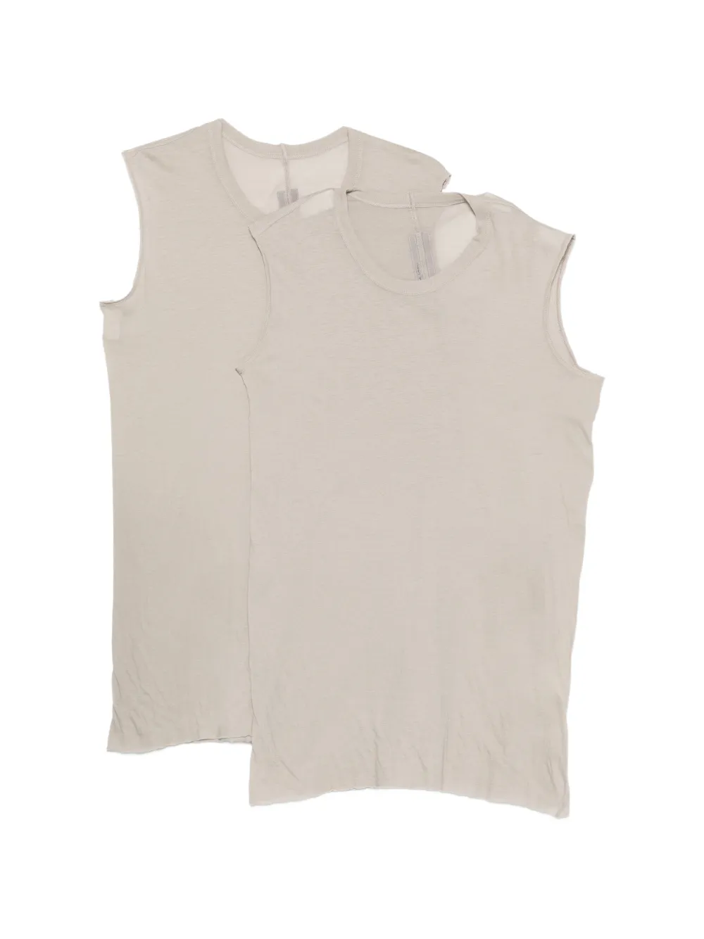 Rick Owens semi-sheer tank top (set of two) - Toni neutri
