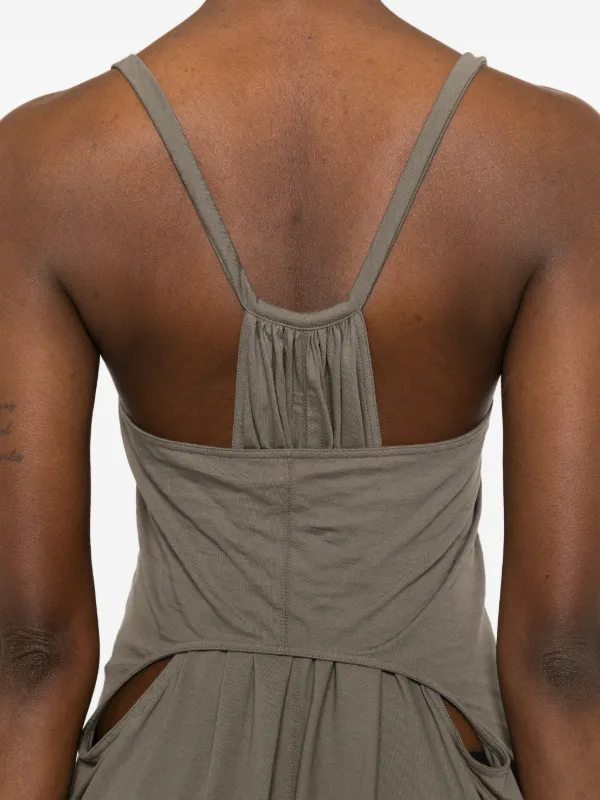 grey spaghetti strap maxi dress Spaghetti Strap Maxi Dress with Bra Pads and Shapewear vinova