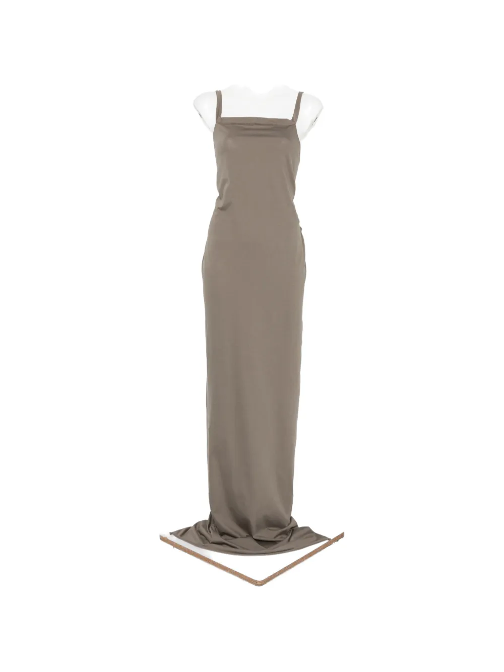 Rick Owens Temple Gown spaghetti-strap maxi dress - Grey