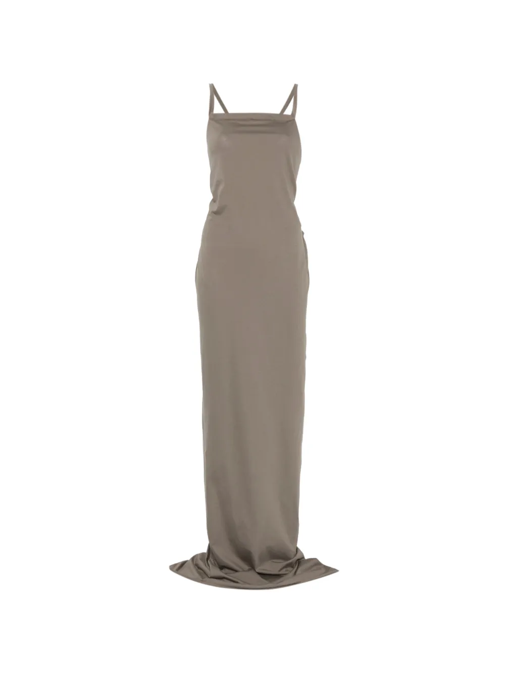 Rick Owens Temple Gown spaghetti-strap maxi dress - Grigio