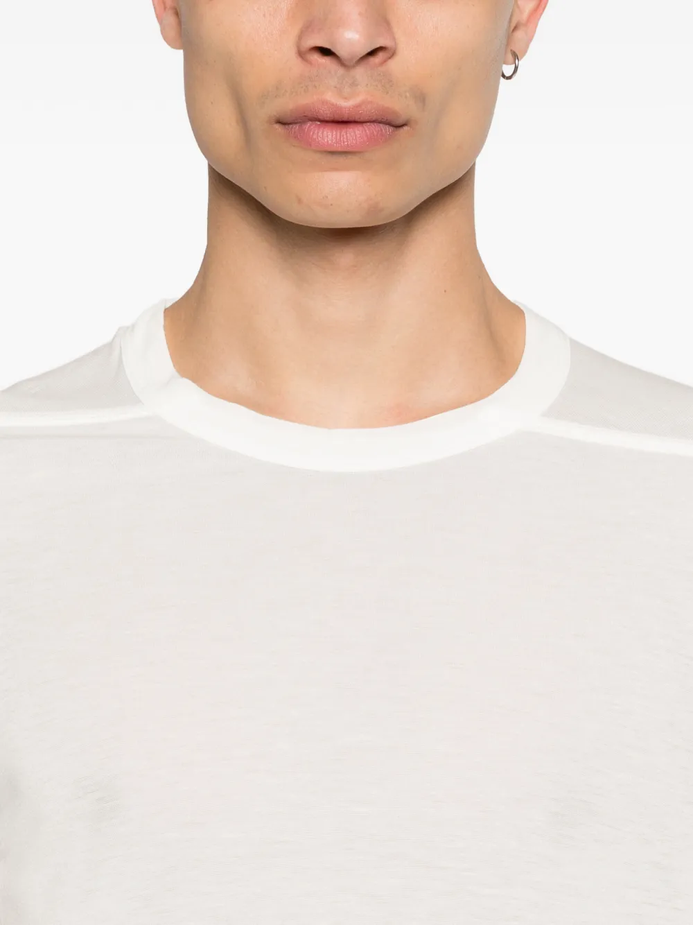 Rick Owens T-shirt met ronde hals Beige