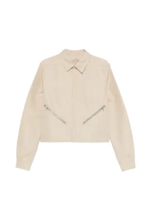 JIL SANDER ジップアップジャケット ホワイト Jil Sander ジップアップ フリースジャケット | ホワイト | FARFETCH JP