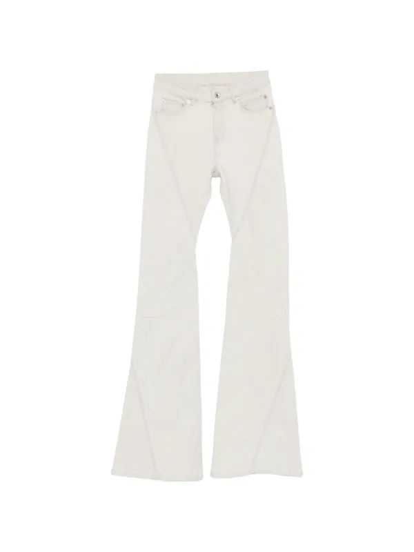 パンツ white flare denim remake rick owens Rick Owens DRKSHDW Bias Bootcut Jeans | Neutrals | FARFETCH