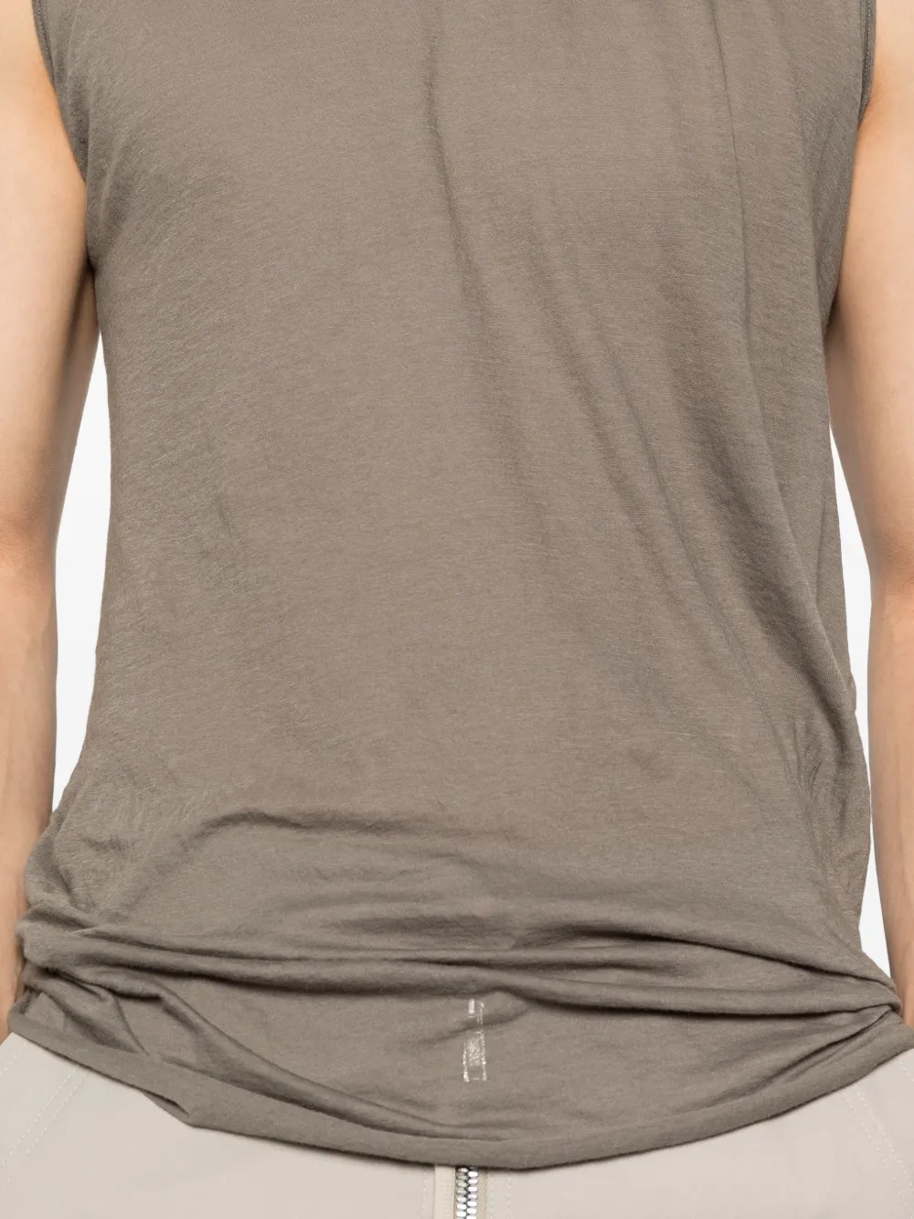 Rick Owens ノースリーブカットソー シルク グレー 40 国内正規品 Rick