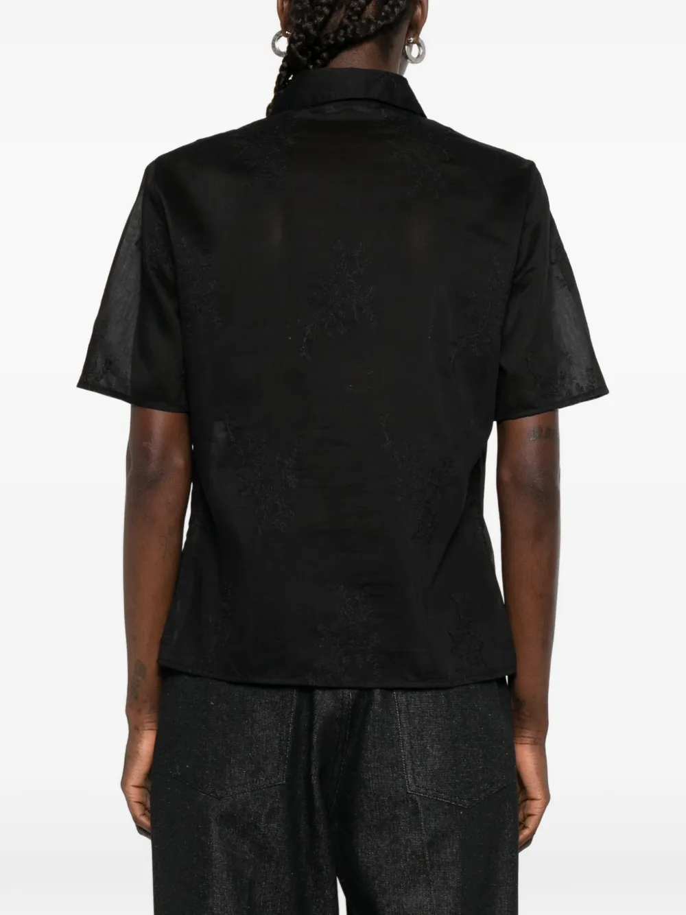 OUR LEGACY X-Ray blouse met zak Zwart