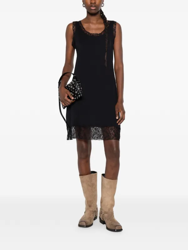 OUR LEGACY Dawn Lace Mini Dress | Black | FARFETCH