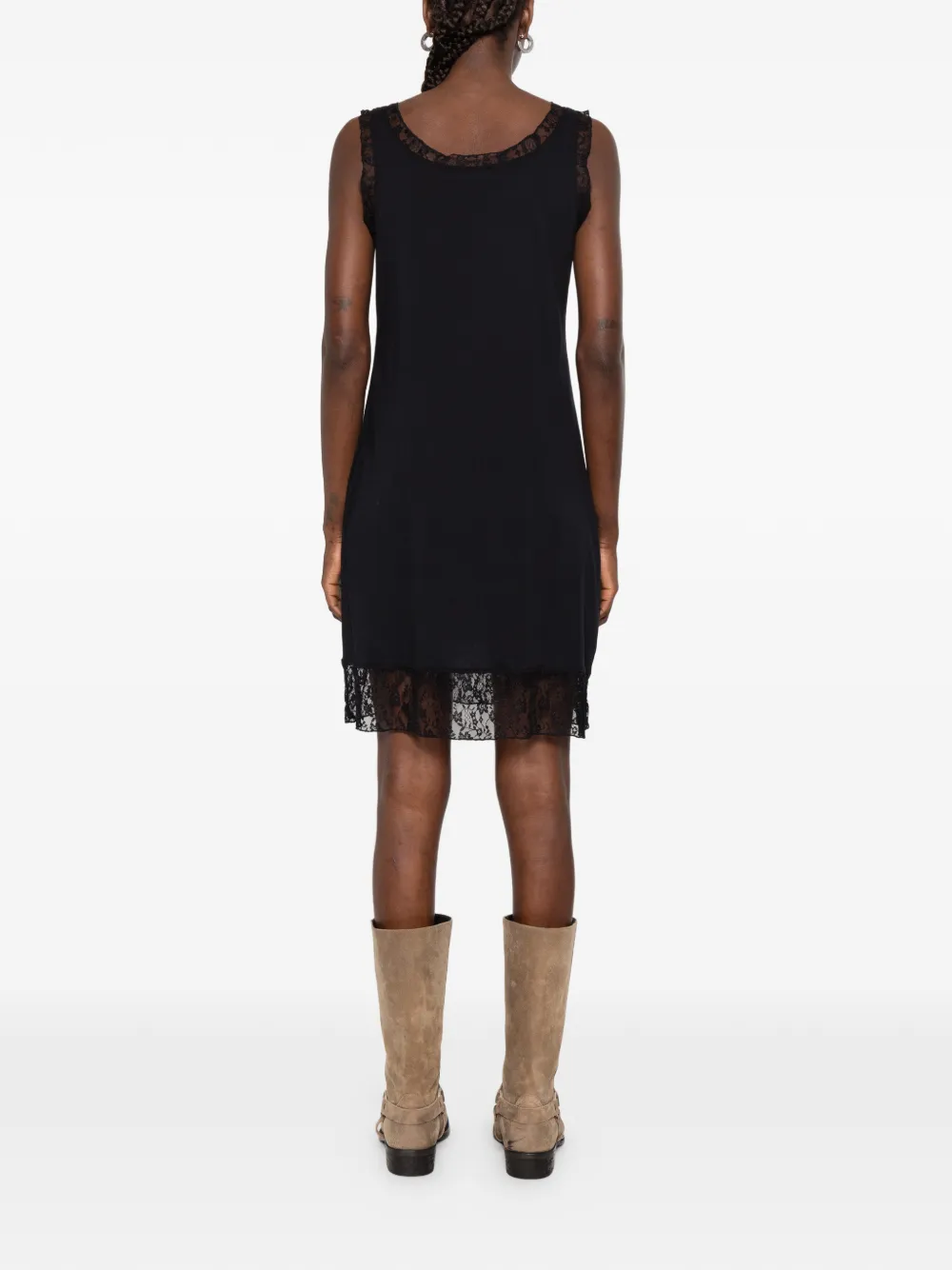 OUR LEGACY Dawn mini-jurk met kant Zwart