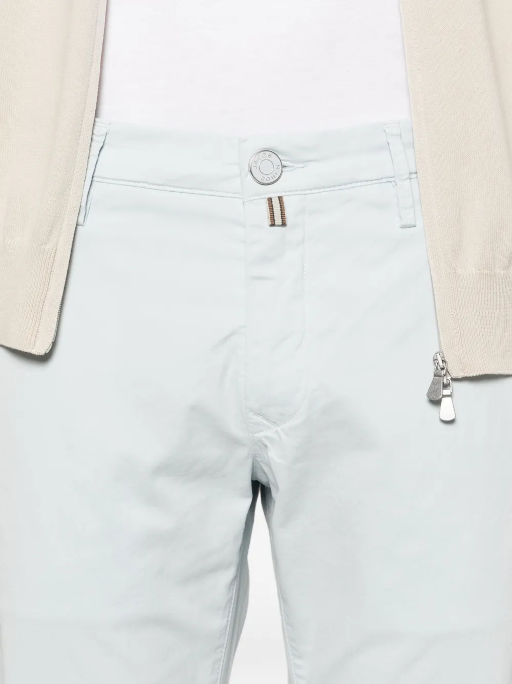 Jacob Cohën Broek met knoopsluiting Blauw