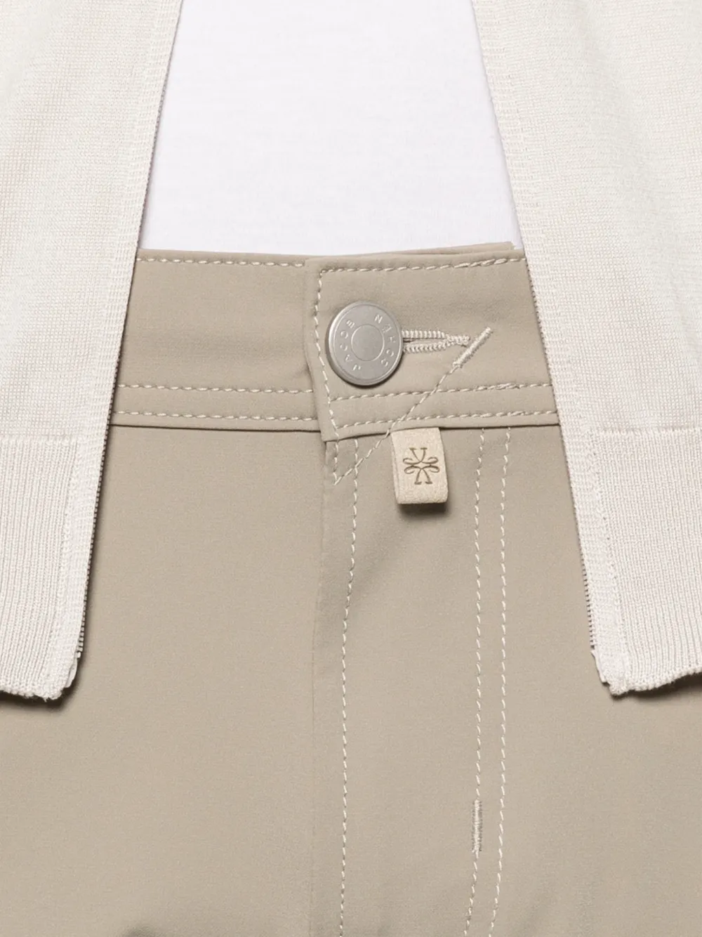 Jacob Cohën Broek met logopatch Beige