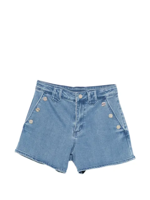 TWINSET Kids buttoned denim shorts