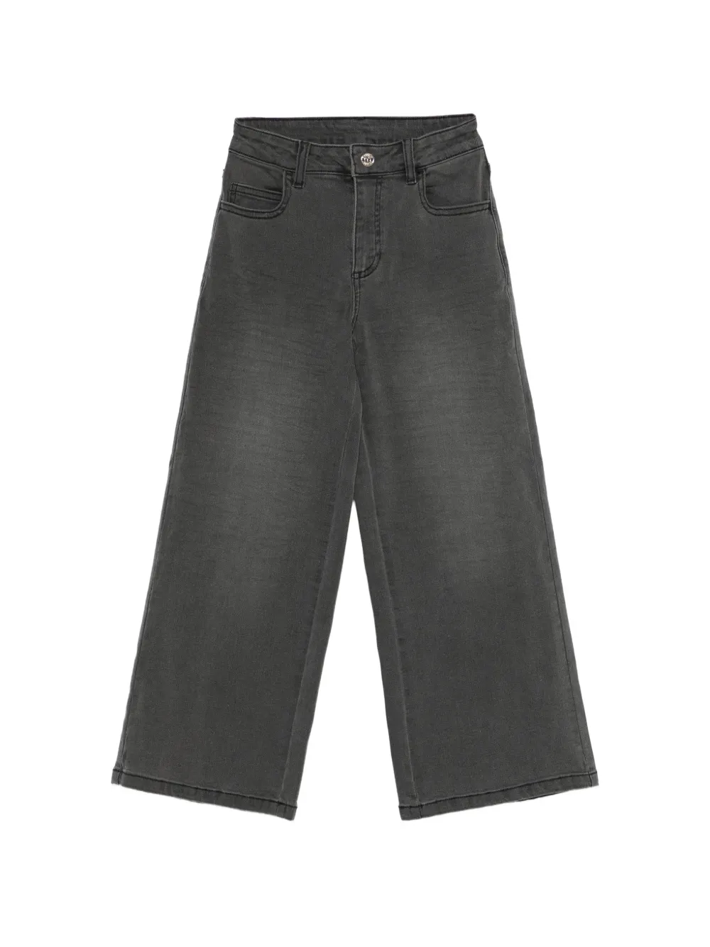 TWINSET Kids wide-leg jeans - Grigio