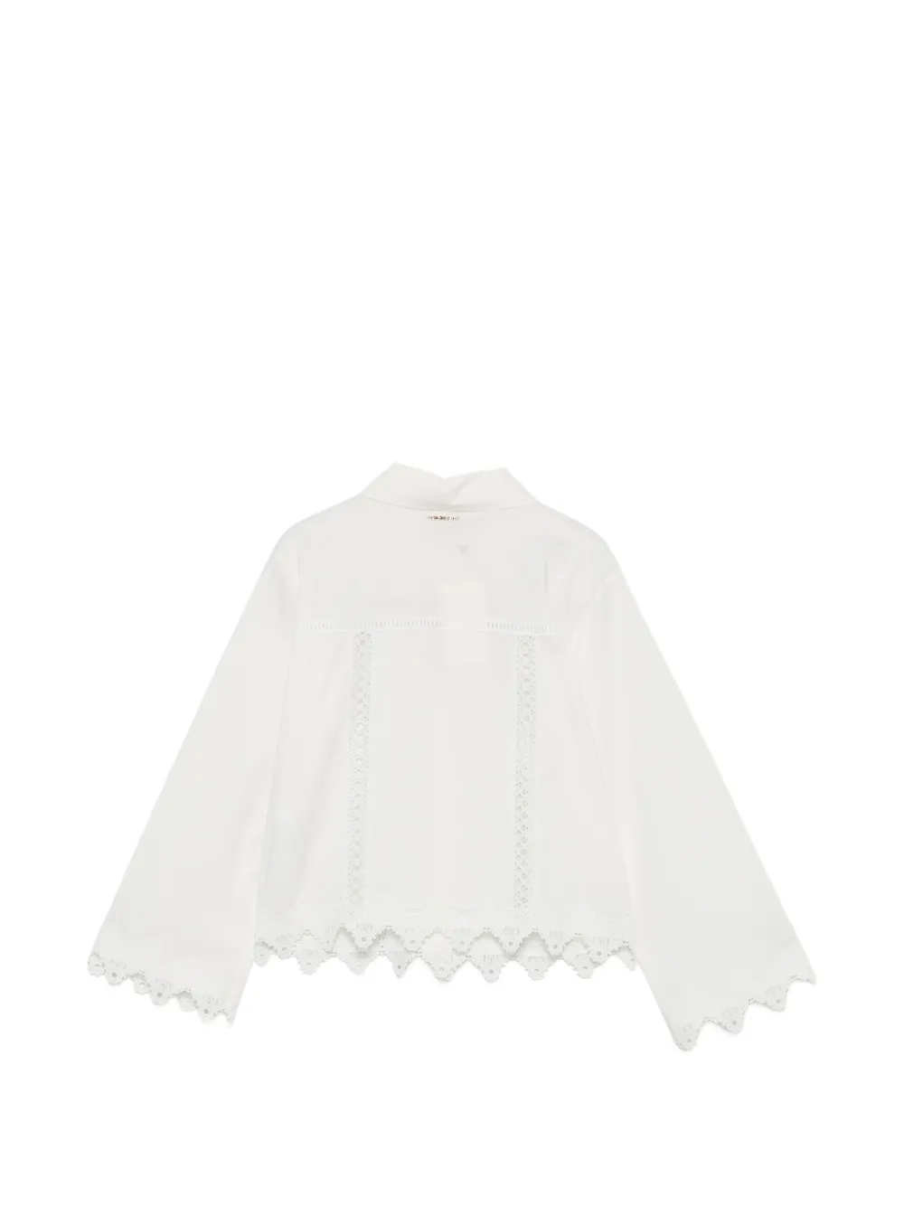 TWINSET Kids Shirt met kanten afwerking Beige