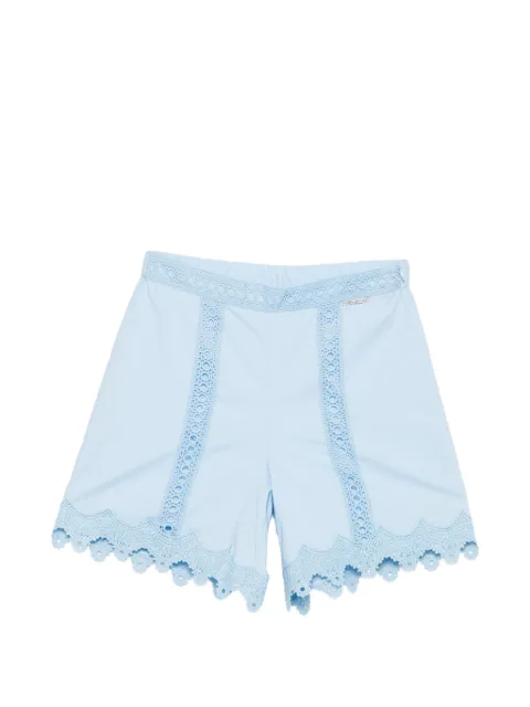 TWINSET Kids Shorts con ricamo