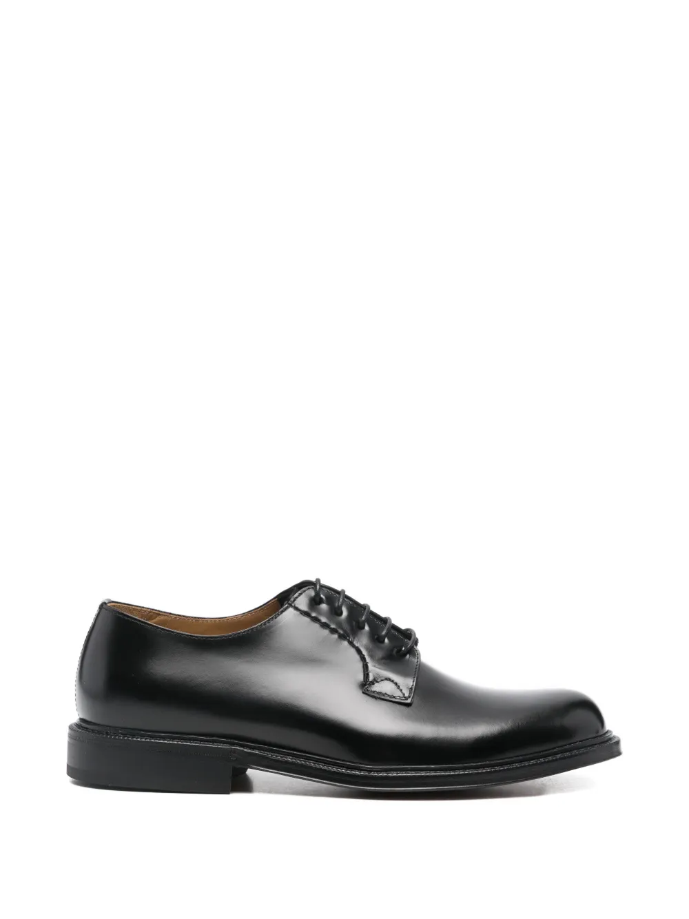 Cenere GB Church's lace-up flat derby shoes - Nero