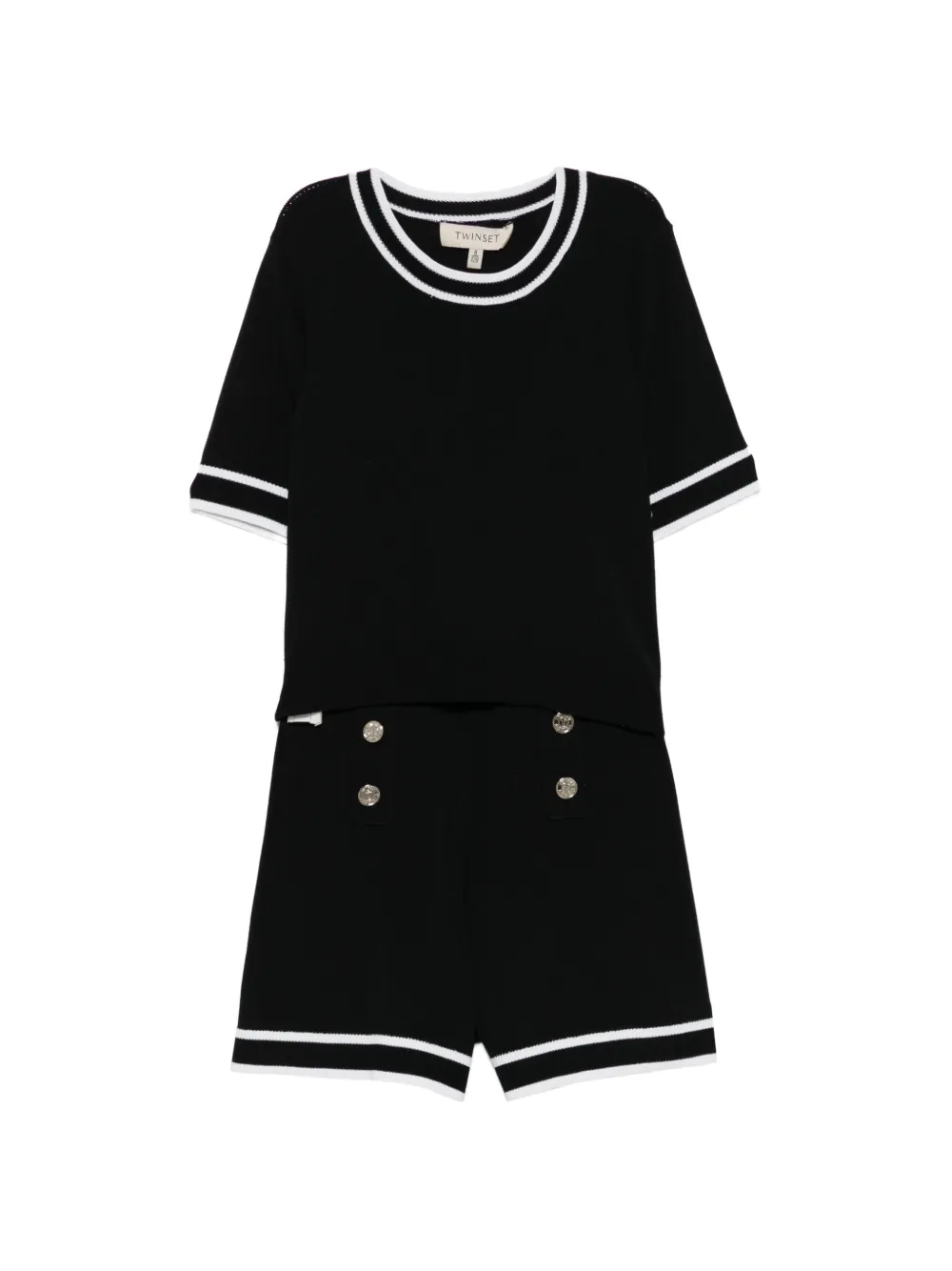 TWINSET Kids button-embellished knitted set - Nero