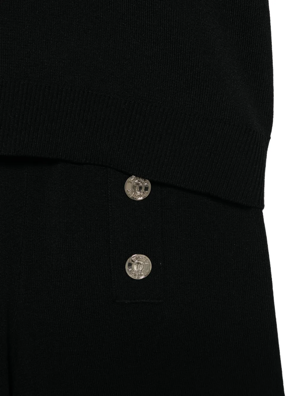  Twinset Kids Button-embellished Knitted Set - Black 