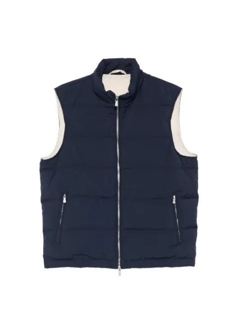Eleventy zip quilted gilet