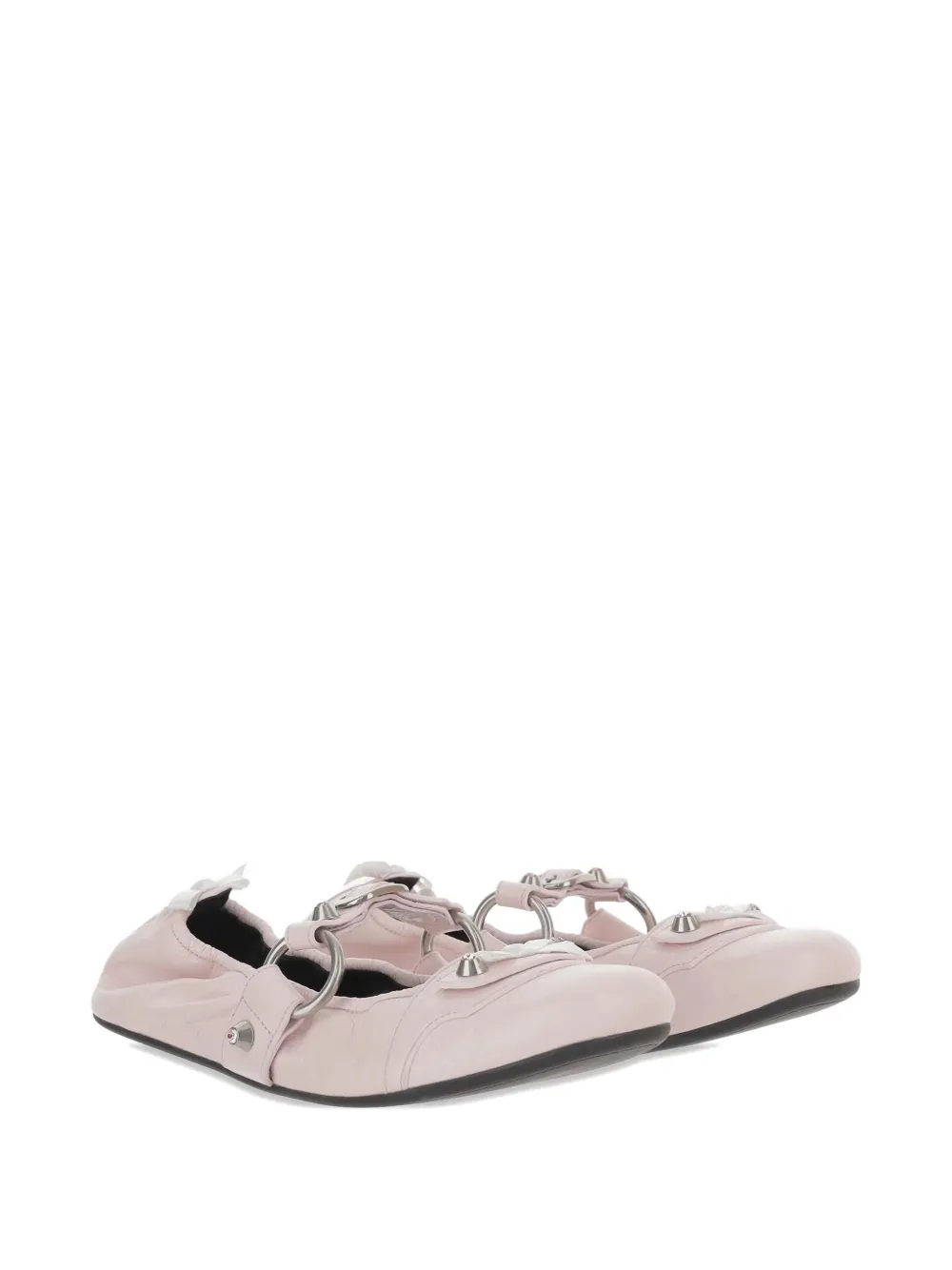 Balenciaga City ballerina's met ring gesp Roze