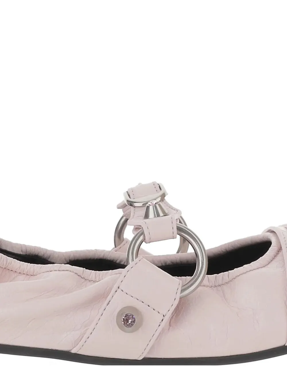 Balenciaga City ballerina's met ring gesp Roze
