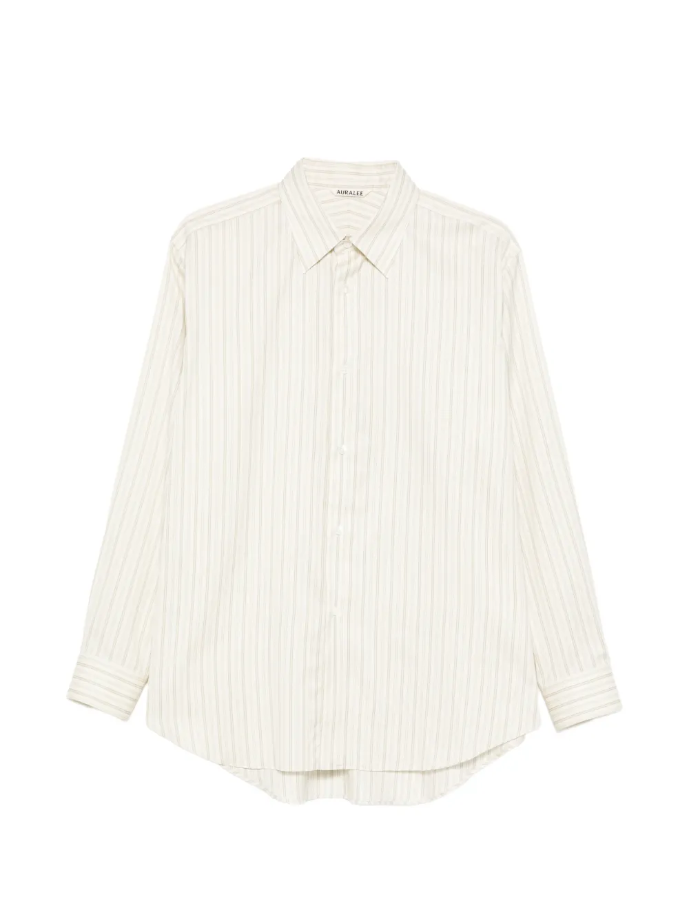 Auralee striped shirt - Nude