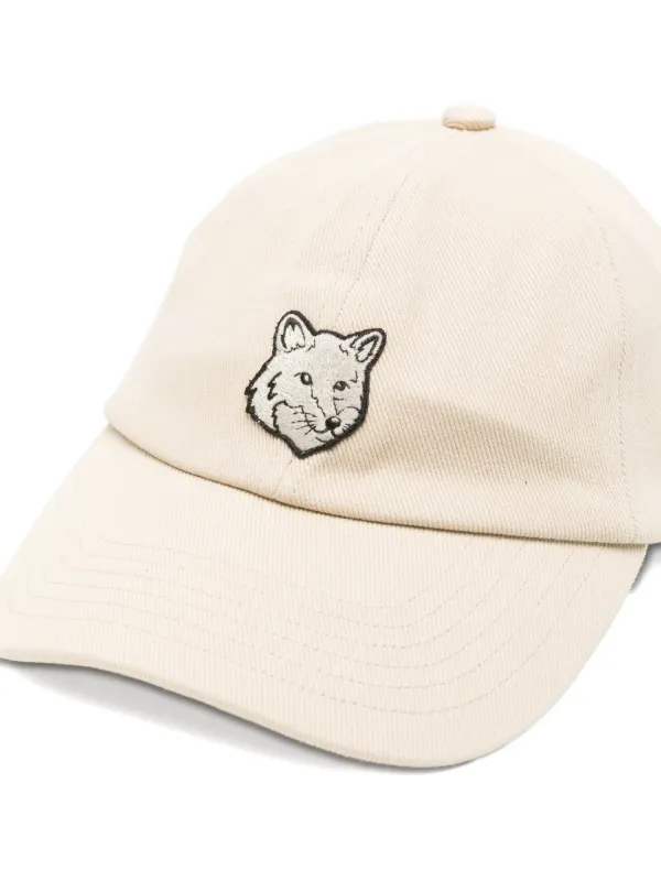 Maison Kitsuné Fox Head キャップ | ニュートラル | FARFETCH JP