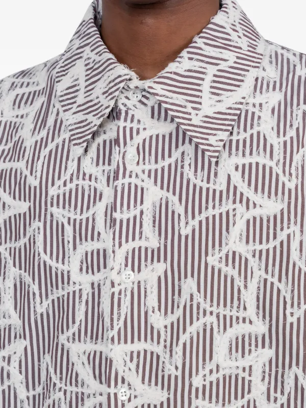 Séfr Striped Dayot Shirt | Grey | FARFETCH