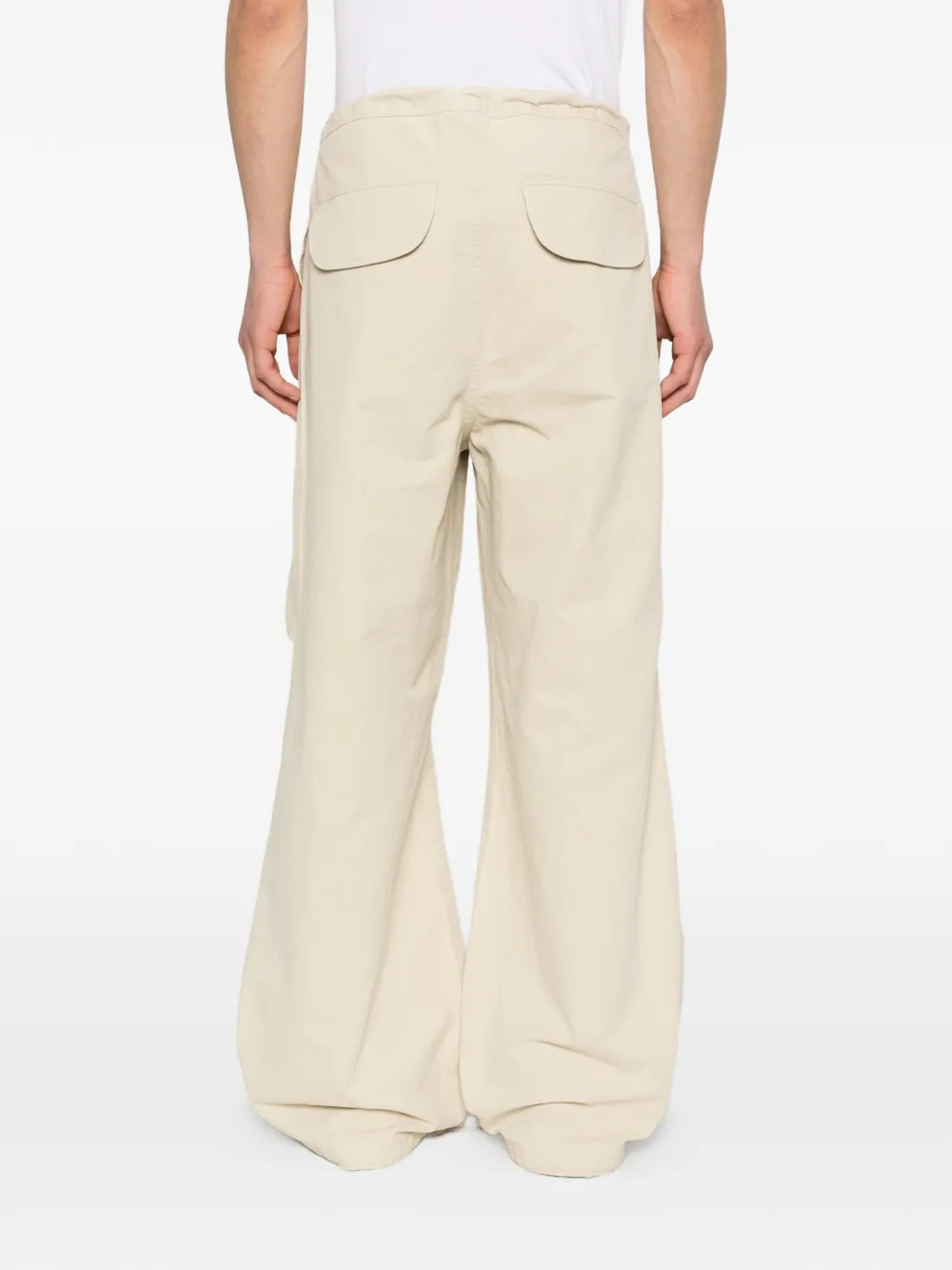 ENTIRE STUDIOS Barren cargo broek met trekkoord Beige
