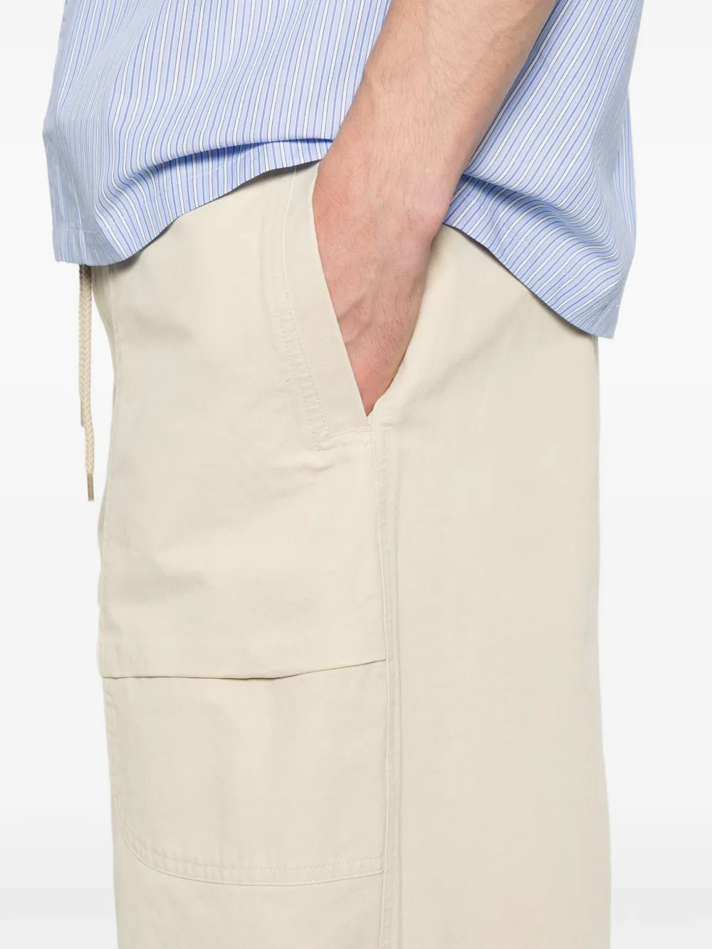 ENTIRE STUDIOS Barren cargo broek met trekkoord Beige