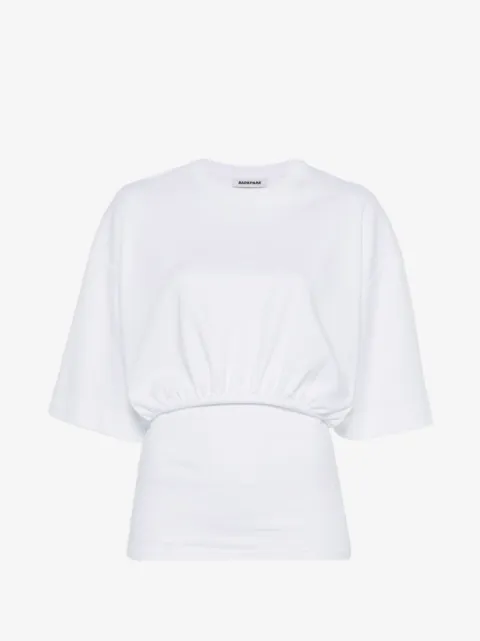 DARKPARK playera con detalle fruncido