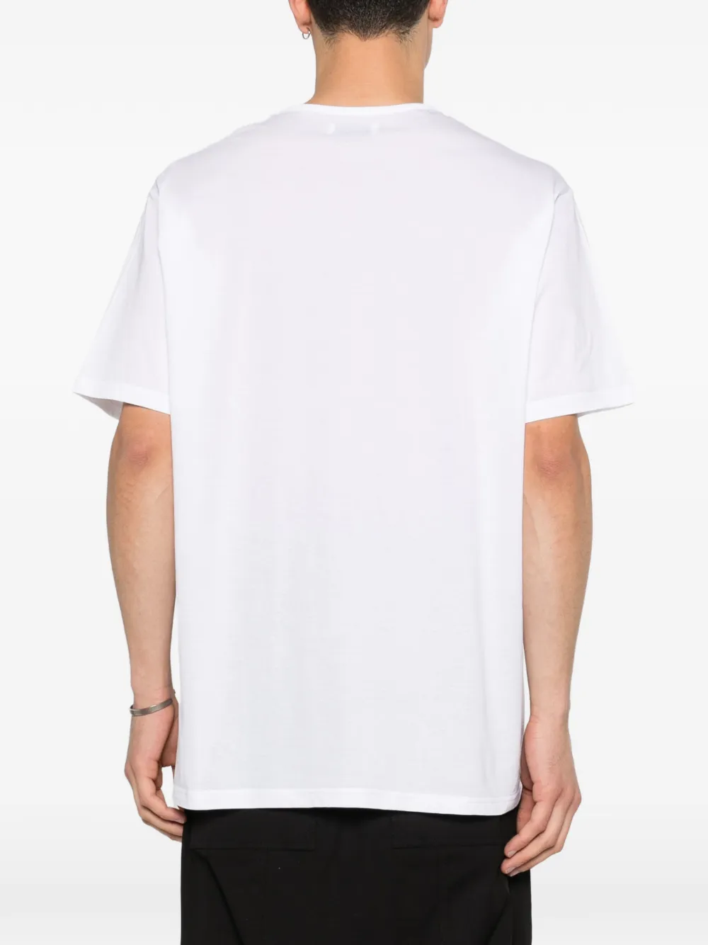 Yohji Yamamoto T-shirt met strikdetail Wit