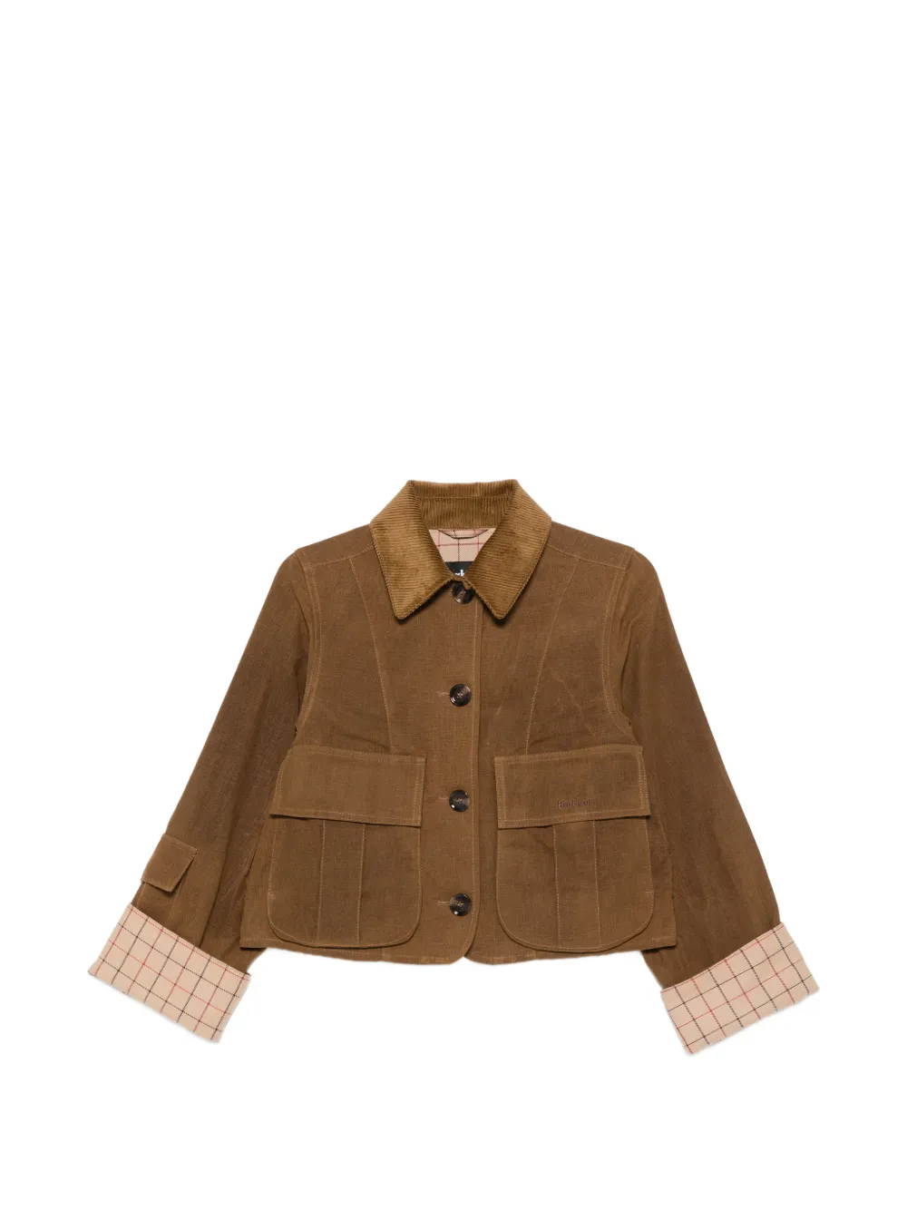 Barbour Dalbury corduroy-collar jacket - Marrone