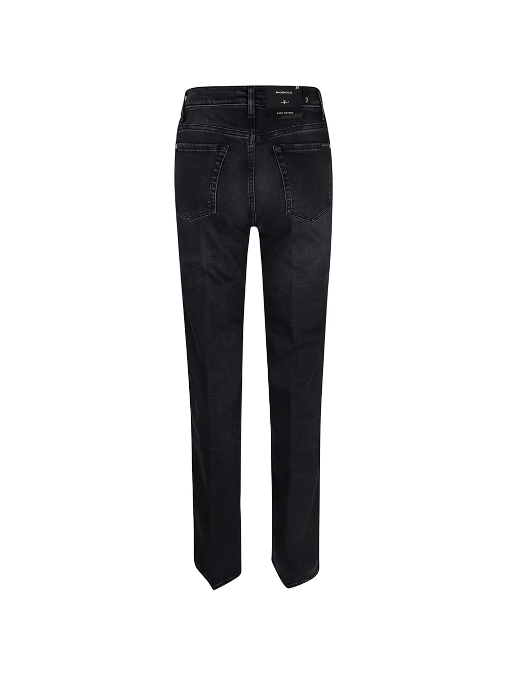  7 For All Mankind Modern Dojo Flared Jeans - Black 