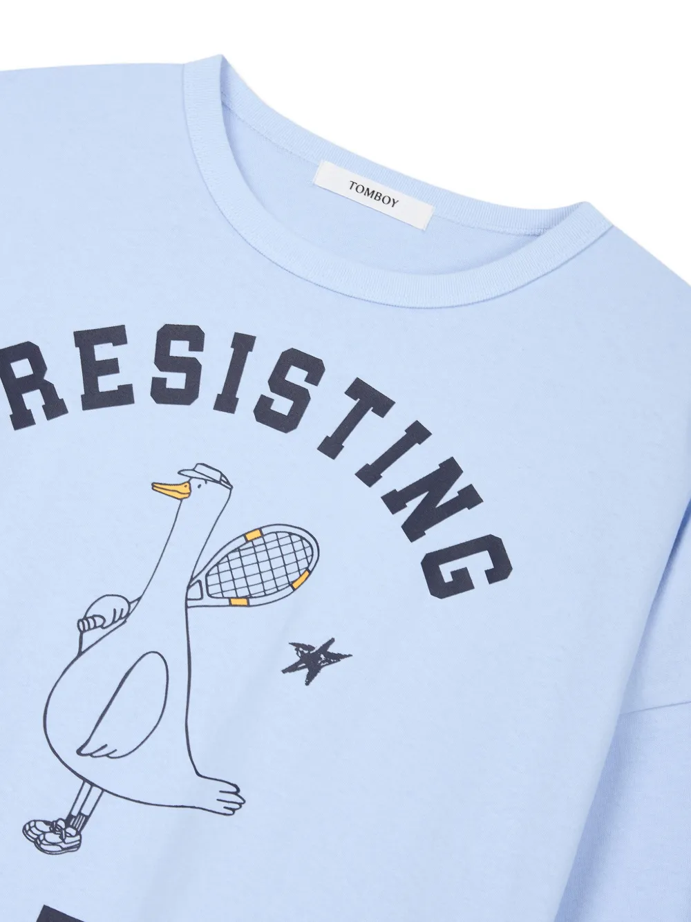 TOMBOY T-shirt met eendenprint Blauw