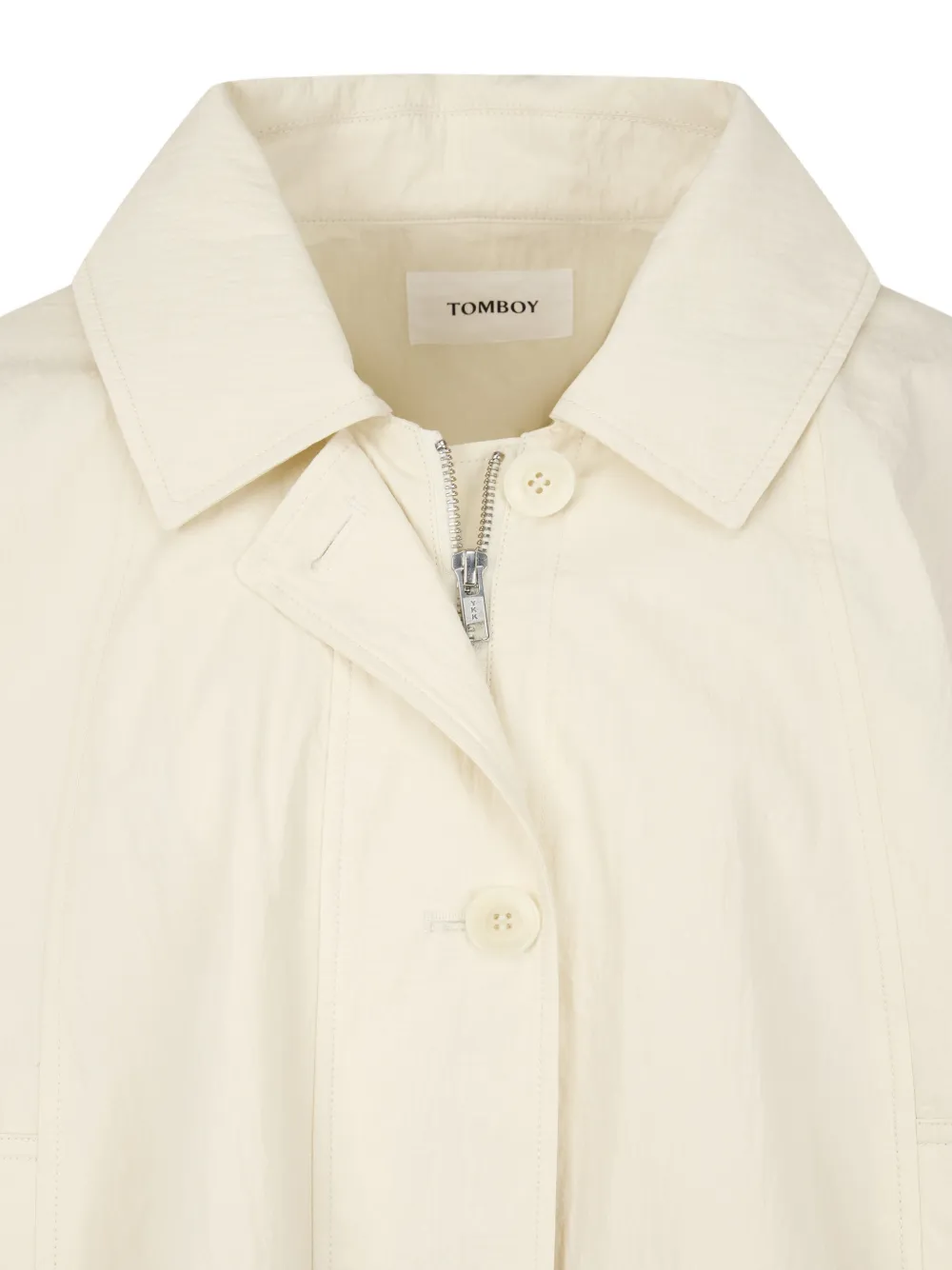  Tomboy Detachable-hood Jacket - Neutrals 