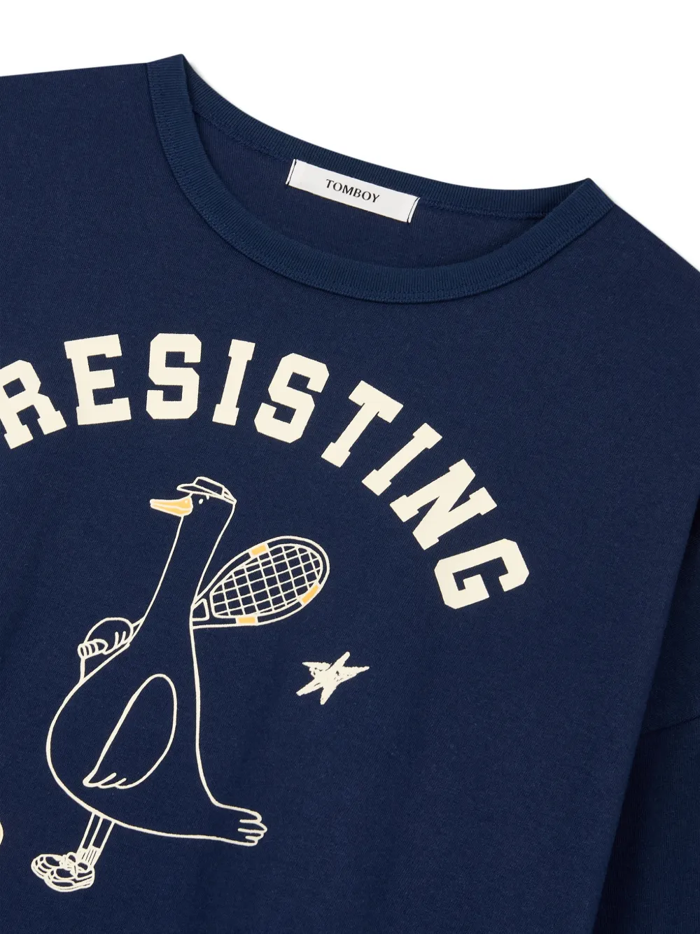 TOMBOY T-shirt met eendenprint Blauw
