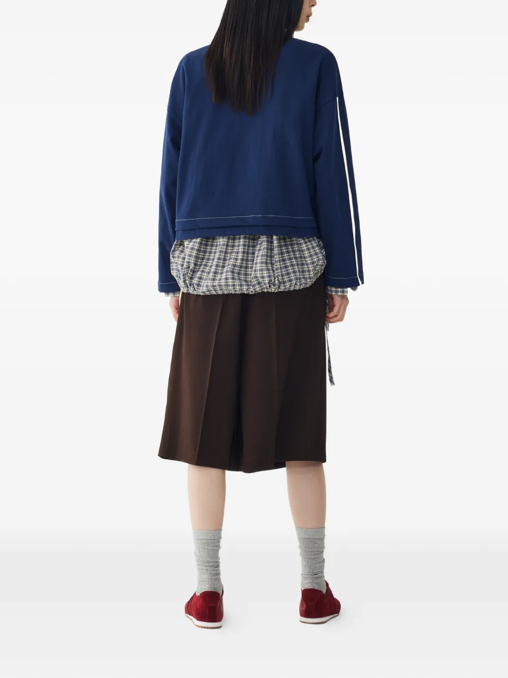  Tomboy Duck-print Sweatshirt - Blue 