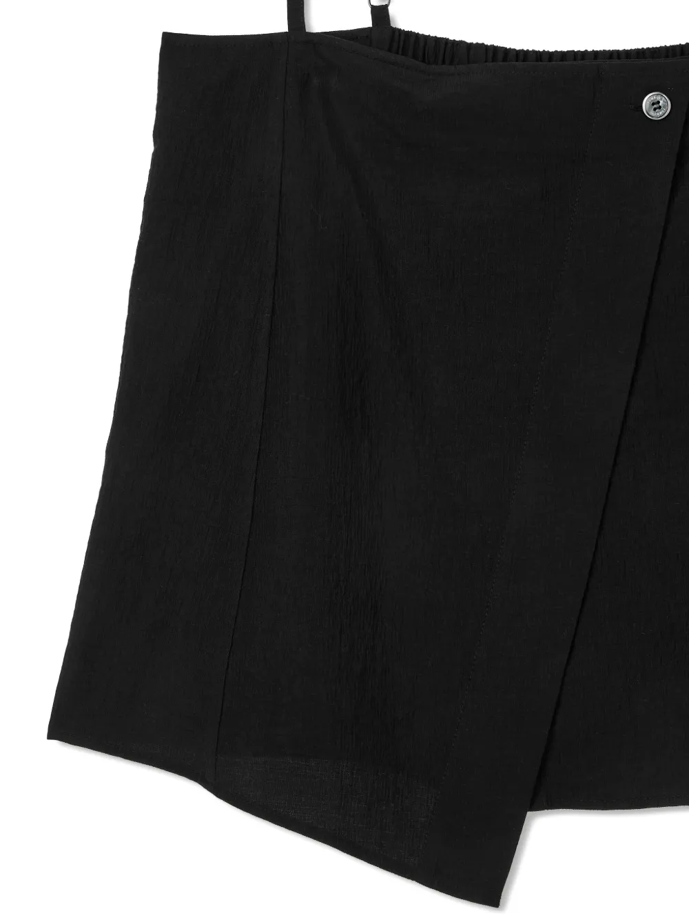  Tomboy Asymmetric Bustier Top - Black 