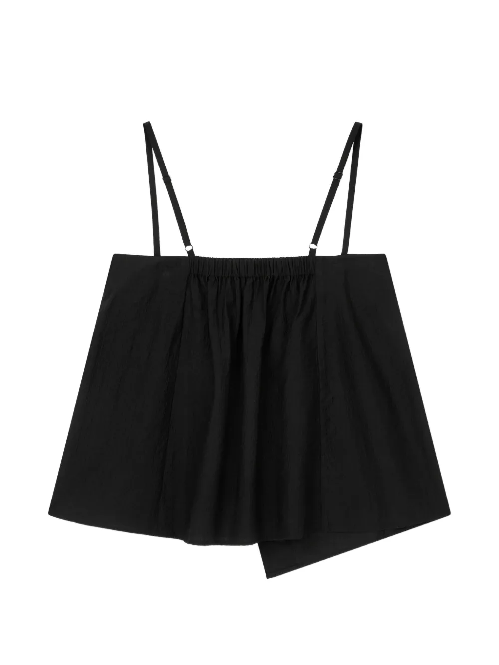  Tomboy Asymmetric Bustier Top - Black 