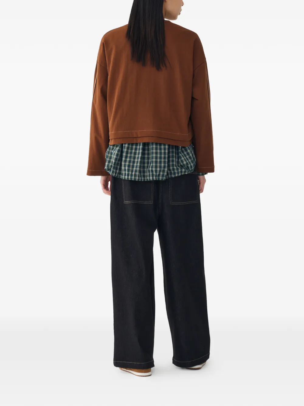 Tomboy Duck-print Sweatshirt - Brown 