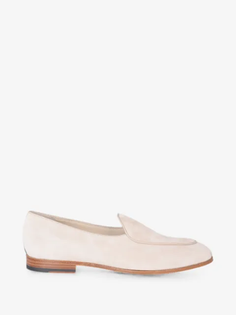 Eleventy suede slip-on loafers