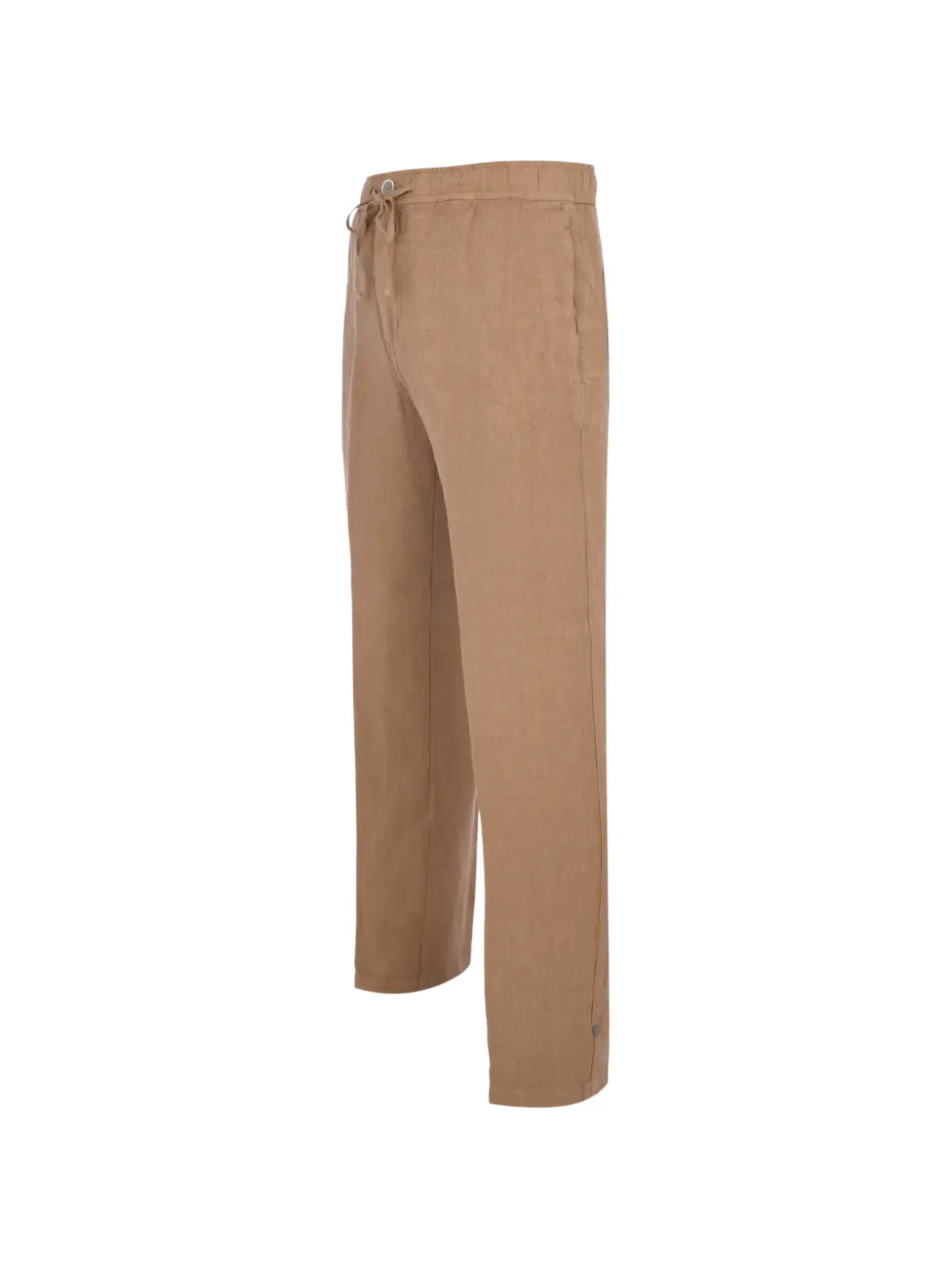 120% Lino Broek met trekkoord Beige