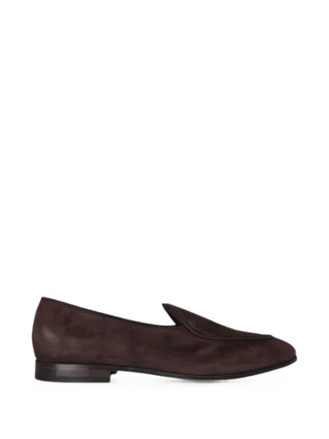 Eleventy almond-toe suede loafers