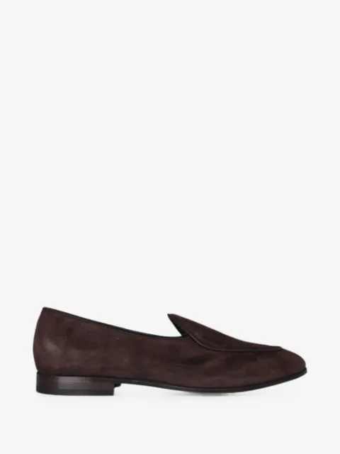 Eleventy almond-toe suede loafers