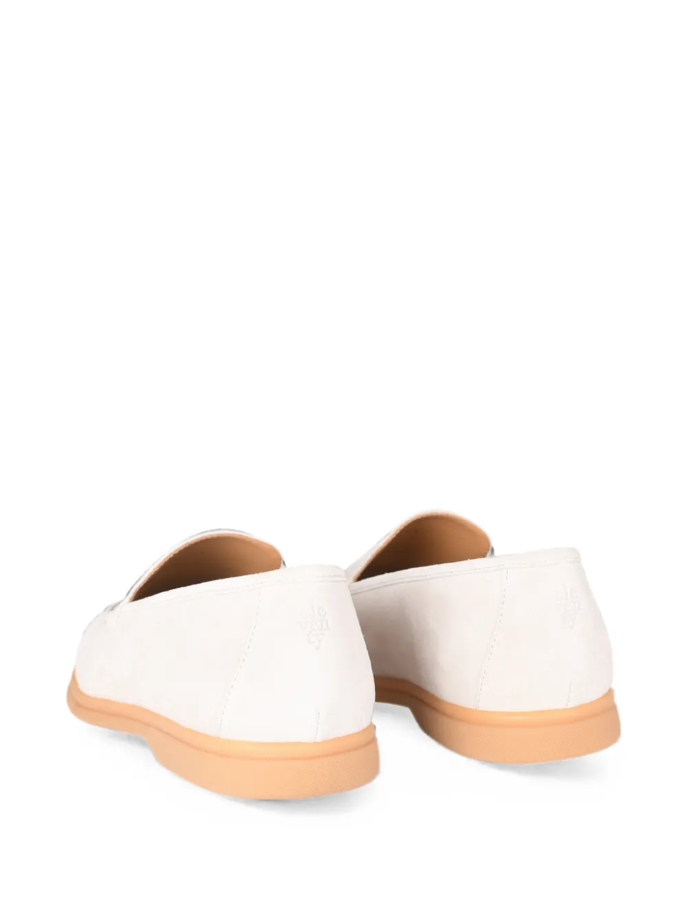 Eleventy suede slip-on loafers Beige
