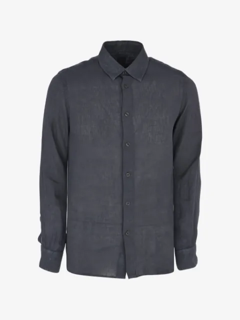 120% Lino camisa manga larga