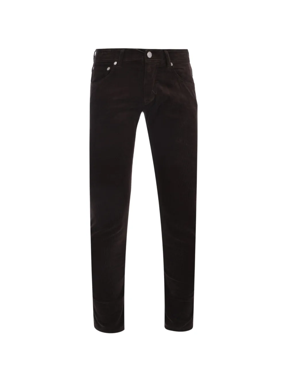 Barba JFive corduroy straight trousers - Marrone